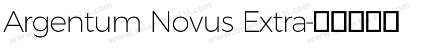 Argentum Novus Extra字体转换